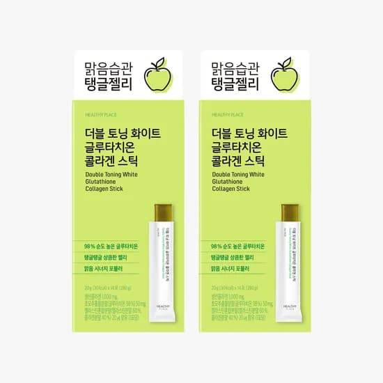 더블 토닝 화이트 글루타치온 콜라겐 스틱 청사과맛 14포 5박스