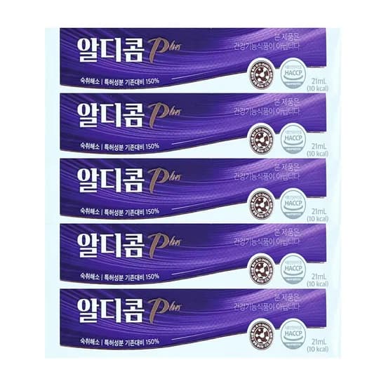 알디콤 플러스 숙취해소제 21ml 5개