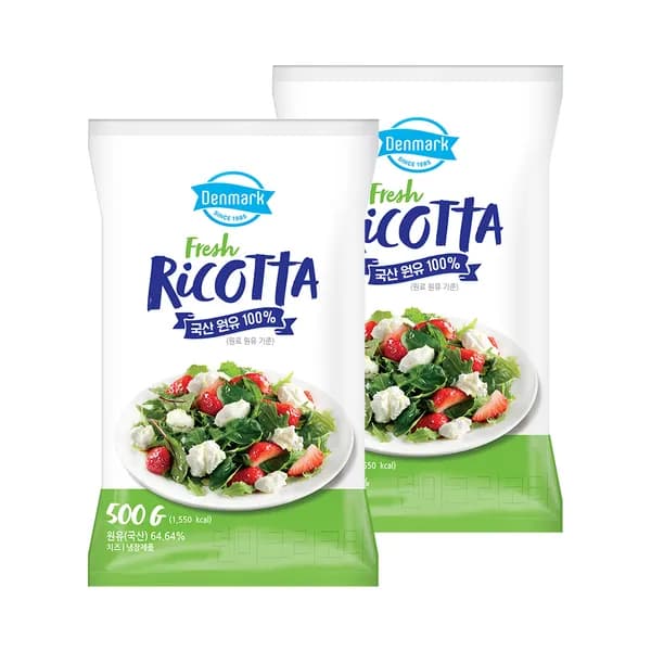 동원 덴마크 후레쉬 리코타 치즈 500g 2개