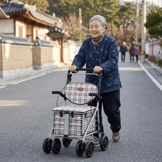 라이프헬퍼 보행보조차 LH-H2 52.5x52.5x88-93.5cm 1개