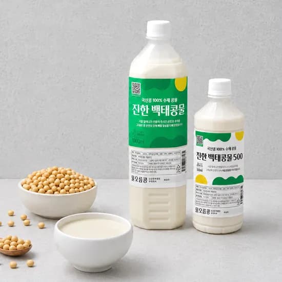 몰오름콩 진한 백태콩물 수제 두부 1000ml 1개