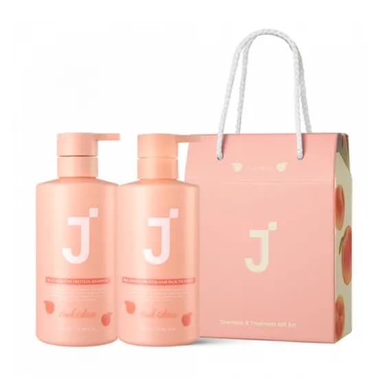 제이숲 실크 케라틴 샴푸 피치 에디션 선물세트 500ml 1개