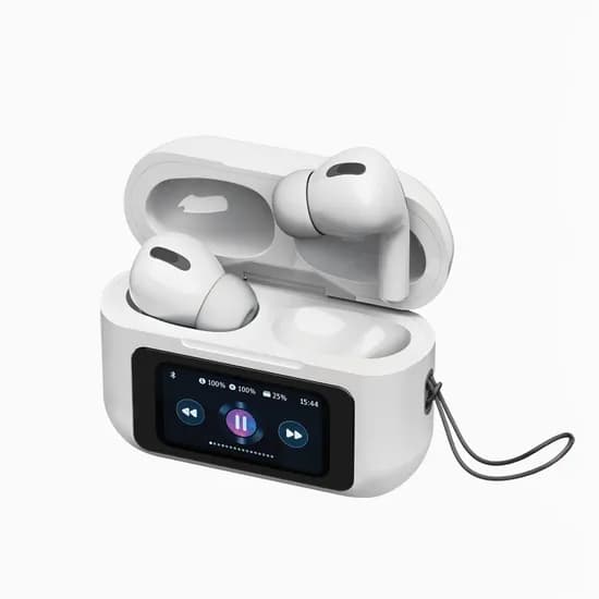 엑토 노이즈 캔슬링 스크린 블루투스 이어폰 TWS-23, 화이트, 2개
