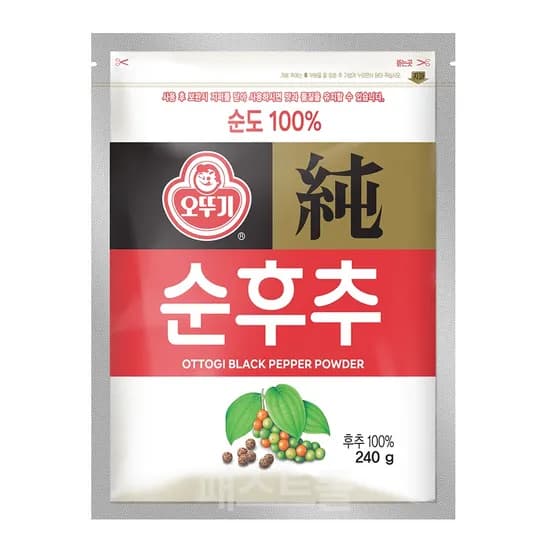 오뚜기 순후추 지퍼백 240g 1개