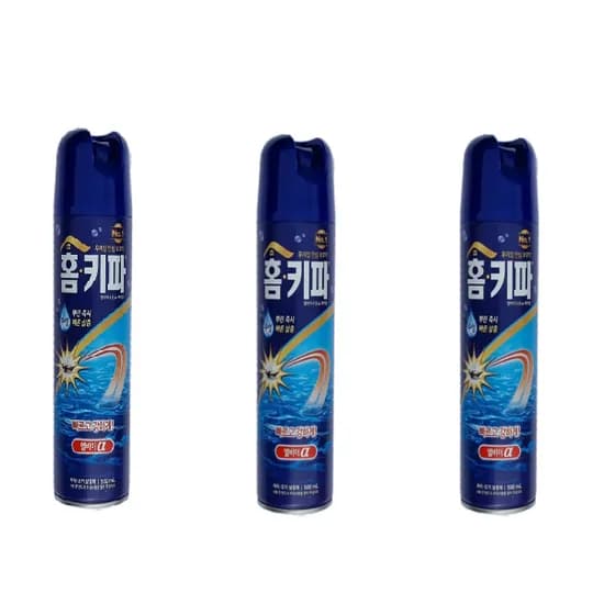 홈키파 엘비이 수성 알파 뉴 에어로졸 500ml 3개 1세트