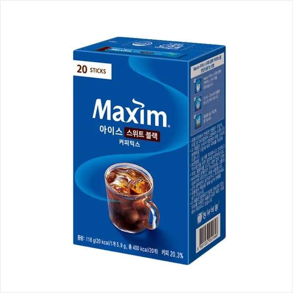 맥심 아이스 스위트 블랙 커피믹스 118g 20개입 2통