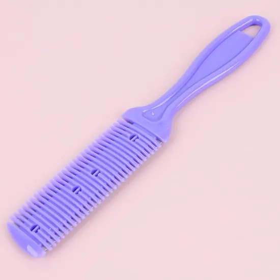 헤어커터칼 커트빗 색상랜덤 1개