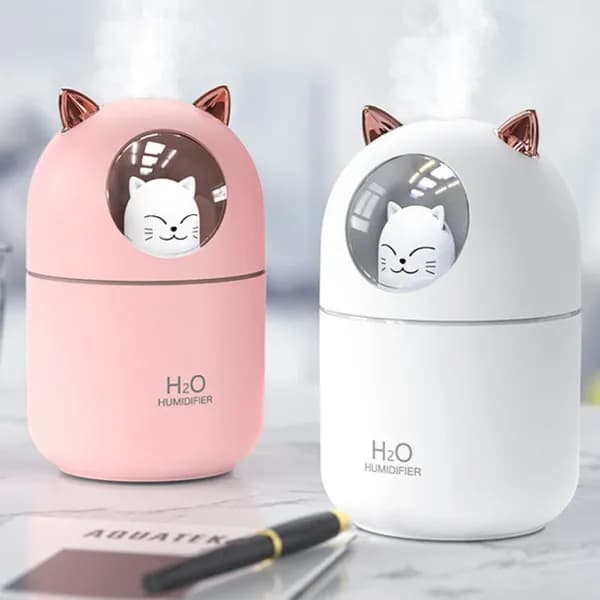 귀여운 야옹이 가습기 화이트 300ml 1개