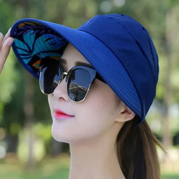 돌돌이 썬바이저 모자 FREE 연핑크 자외선차단 1개