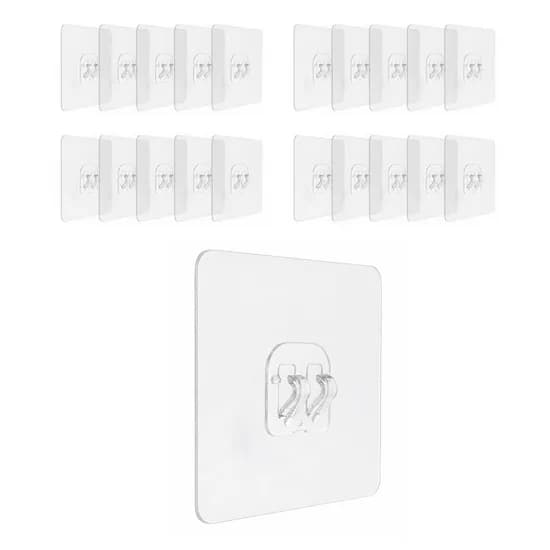 무타공 접착패드 싱글 후크 20개입 1개