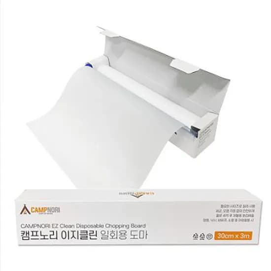 캠프노리 이지클린 일회용 도마 화이트 30cm x 3m 1개