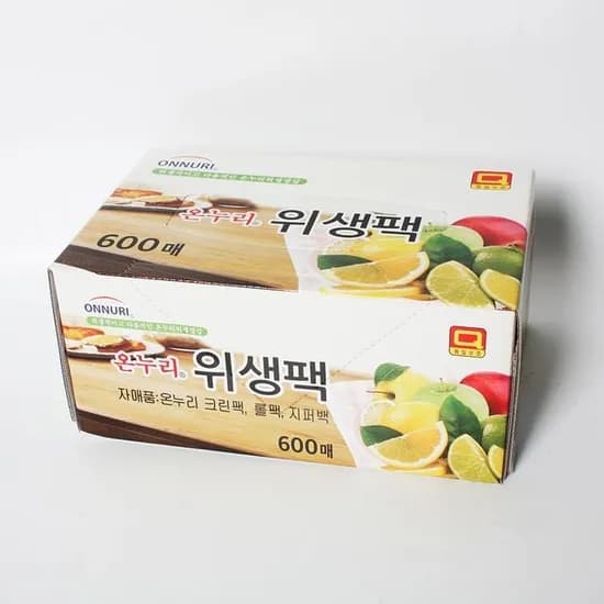 온누리 위생팩 600매 11,400원