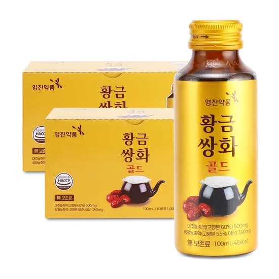 영진약품 황금쌍화골드 쌍화차 대추, 대추맛, 100ml, 20개