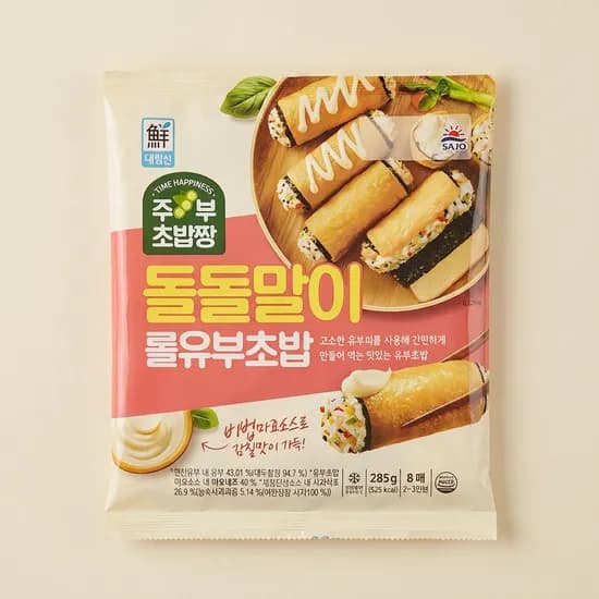대림 돌돌말이 롤 유부초밥 285g 1개