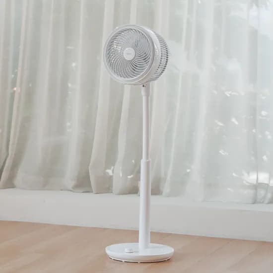 한경희 BLDC 저소음 써큘레이터형 무선 스탠드 선풍기, IA-D536, C타입 충전, 화이트, 1개