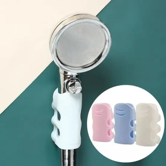 가이우스팜 흡착 문어 빨판 고정 샤워기 홀더 핑크 4x7.5x3cm 1개