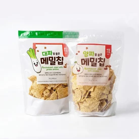 메밀칩 양파 대파 곡물스낵 320g 4개
