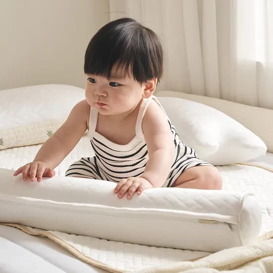 블랑 듀라론 냉감 바디필로우 유아 롱쿠션, 바스켓화이트, W600
