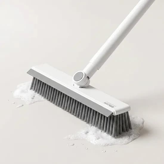파워오너 욕실 틈새 회전 청소솔 V자 바닥 브러쉬 화이트 1개
