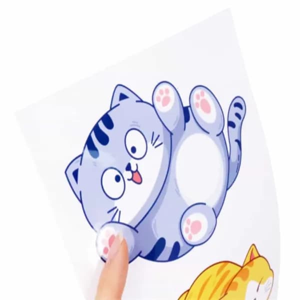 자동차 흠집커버용 고양이 스티커 3p