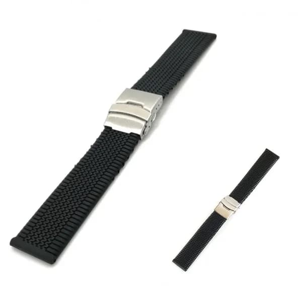 시계 실리콘 우레탄 시계줄 블랙 20mm 1개 6,800원