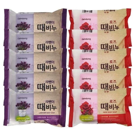 태광 감동 때비누 로즈 150g 10개