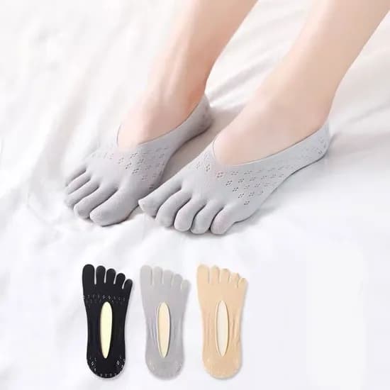 2+1 발냄새 싹 발가락 망사 덧신 요가양말 페이크삭스 양말 SOCK-FS-003, 블랙, FREE, 3개