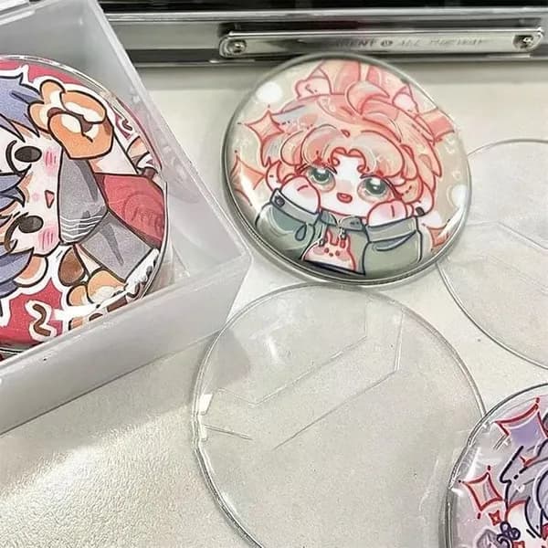 캔뱃지 투명 커버 60mm 100개입