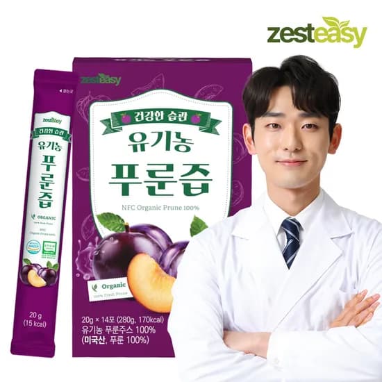 제스티지 유기농 푸룬즙 20g 14개입 7,900원