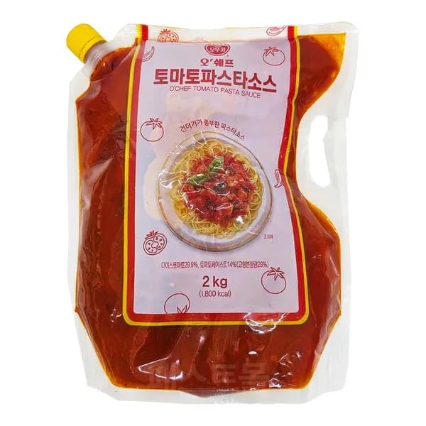 오뚜기 오쉐프 토마토파스타소스 2kg 10,590원