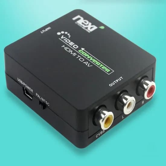 nexI HDMI to A/V 컨버터 NX-HD3RCA, HDMI to AV 컨버터, 1mm, 1개