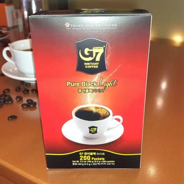 G7 커피 퓨어블랙 라이트 0.9g 200개입 22,890원
