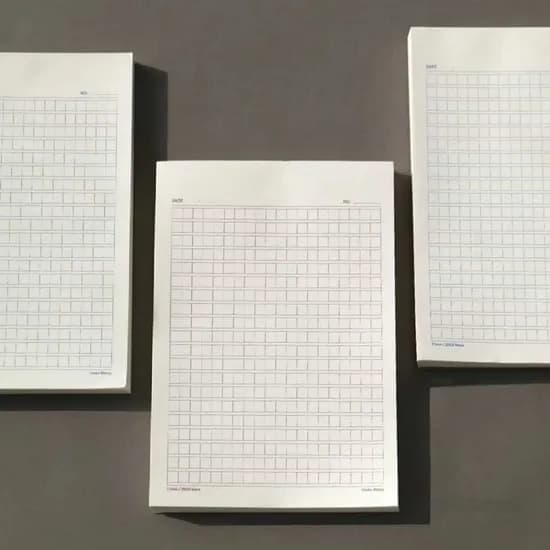 논술 필기 노트용지 모눈 패드 원고지 400자, 와인, 1개