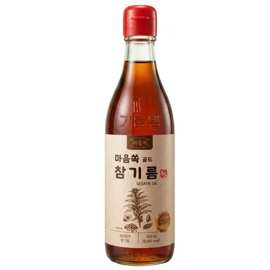 마음쏙 골드 진한 참기름, 350ml, 1병