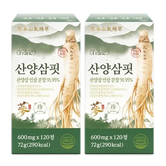 산양삼핏 120정 2개