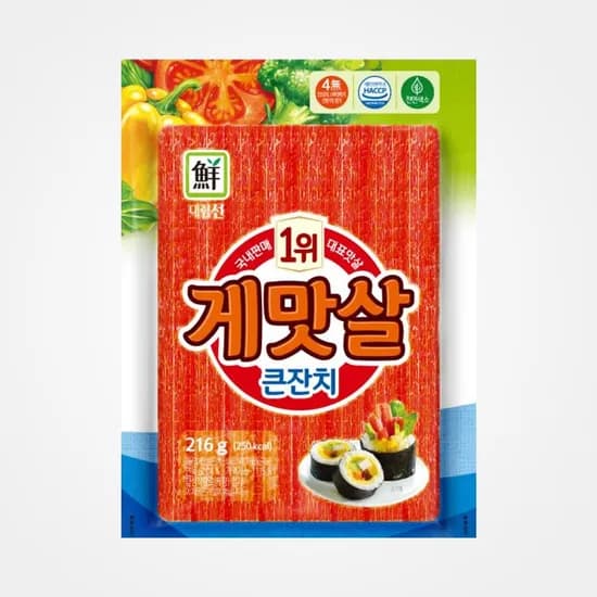 사조대림 게맛살 큰잔치 216g 5개