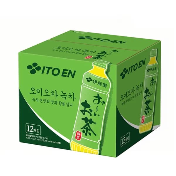 이토엔 오이오차 녹차 525ml 12개