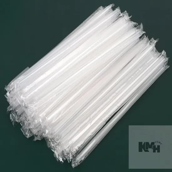 친환경 빨대 6mmx21cm 개별포장 1개