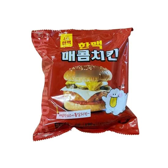 한맥 매콤치킨 햄버거 냉동 190g 10개