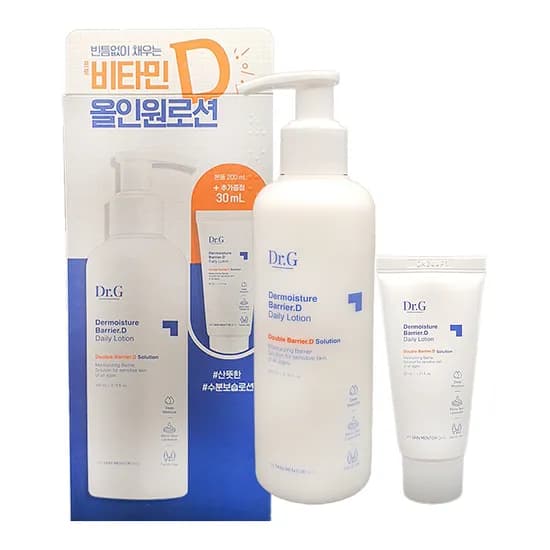 닥터지 더모이스처 배리어.D 데일리 로션 200ml 1+1 구성 총 2개