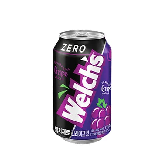 농심 웰치스 제로 포도, 355ml, 12개