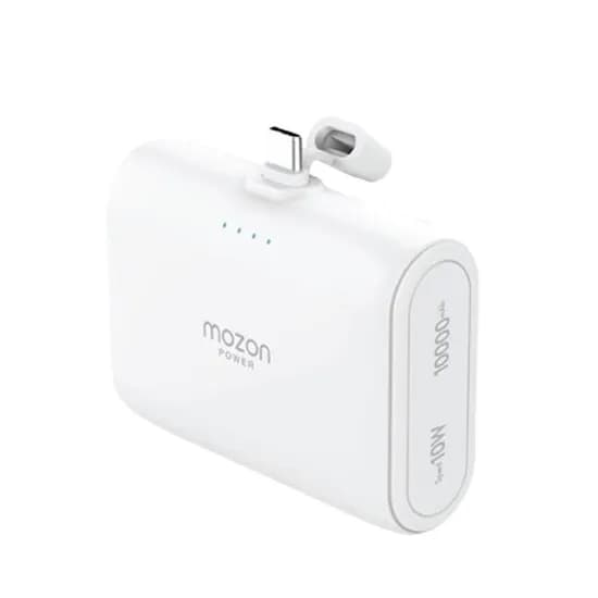모즈온 C타입 일체형 도킹형 보조배터리 10W 10000mAh 화이트 1개