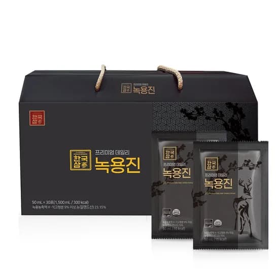 한국삼 프리미엄 데일리 녹용진 50ml 30포 1박스
