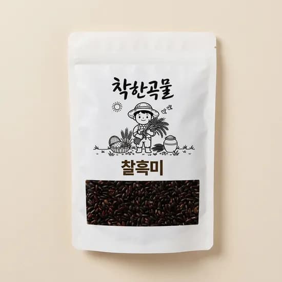 착한곡물 찰흑미 500g 4개