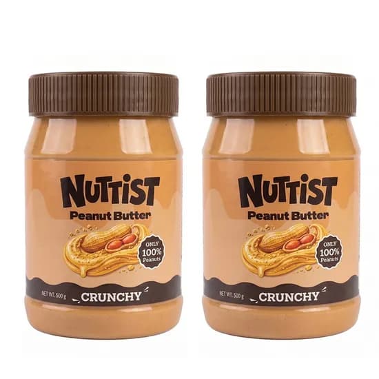 넛티스트 무첨가 땅콩버터 100프로 크런치 500g 2개