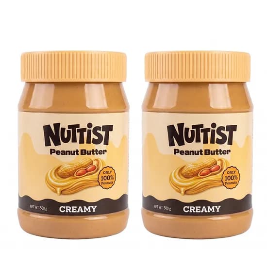 넛티스트 무첨가 땅콩버터 크리미 500g 2개