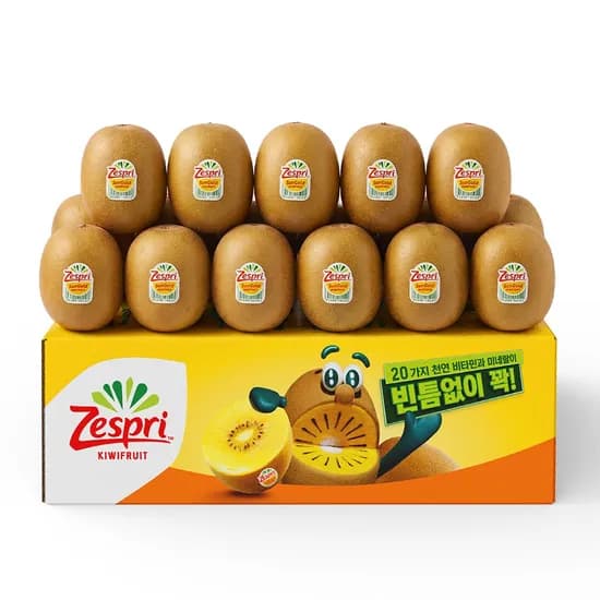 제스프리 골드키위, 특대과, 121g, 15개, 1박스