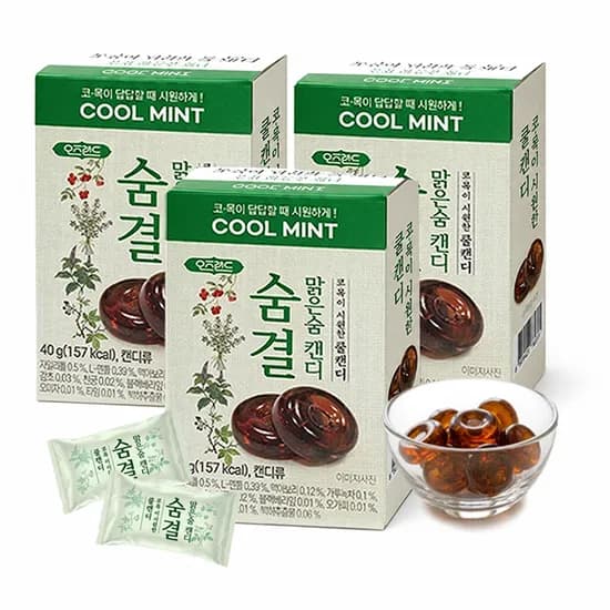 숨결 맑은숨 캔디 40g 3개