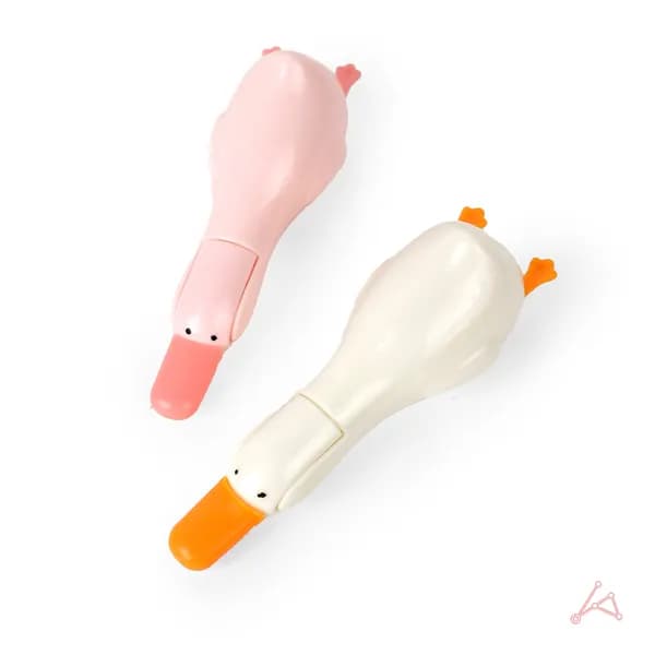 오리 머리카락 집게 화이트 1개