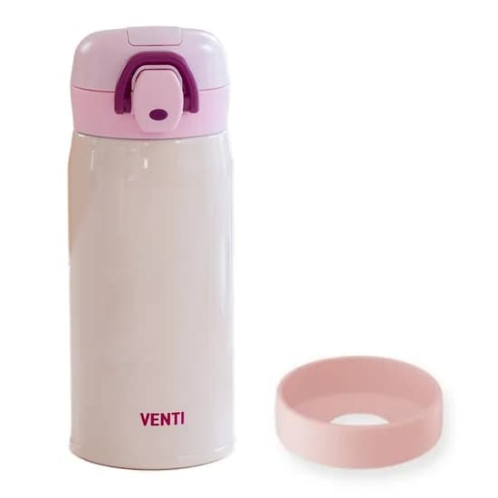 벤티 원터치 보온보냉병, 샤인핑크, 350ml, 1개